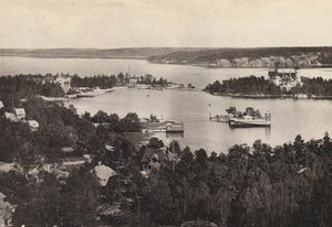 Sverige / Sweden: Stockholms Omgifningar, Saltsjobaden (b/w photo) av Swedish Photographer