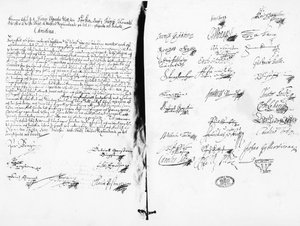 Abdikationsförklaringen av Christina, Sveriges drottning, 1654 (skriftlig)