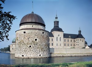 Utsikt över Vadstena slott, byggt 1545 av Swedish School