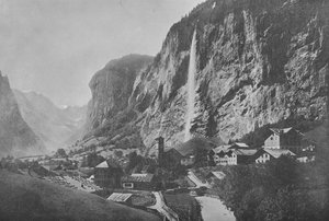 Lauterbrunnen, Cascade du Staubbach (s/v foto) av Swiss Photographer