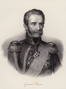 Antoine Henri, baron av Jomini, schweizisk general och militärhistoriker (gravyr)