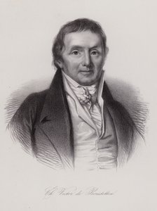 Charles Victor de Bonstetten, schweizisk politiker och författare (gravyr) av Swiss School