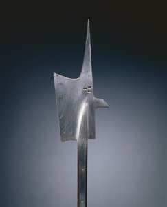 Hellebard, ca 1480-1500 (stål och trä) av Swiss School