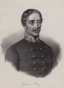 Heinrich Hentzi von Arthurm, ungersk general i det österrikiska imperiets armé (gravyr)