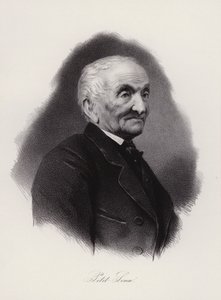 Jean Antoine Petit-Senn, schweizisk poet (gravyr) av Swiss School