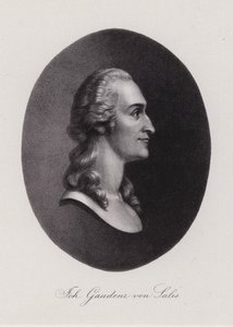 Johann Gaudenz von Salis-Seewis, schweizisk poet (gravyr) av Swiss School