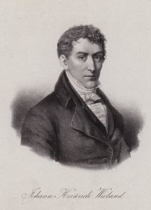 Johann Heinrich Wieland, schweizisk advokat och politiker i Helvetiska republiken (gravyr) av Swiss School