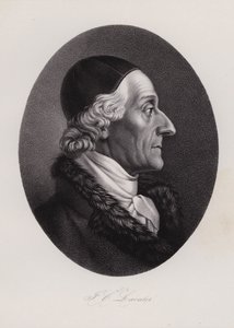 Johann Kaspar Lavater, schweizisk författare och fysiognost (gravyr) av Swiss School