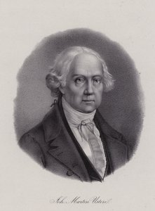 Johann Martin Usteri, schweizisk poet (gravyr) av Swiss School