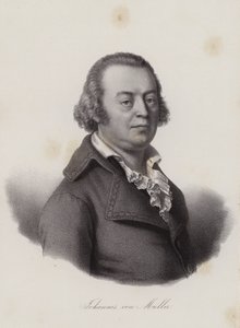 Johannes von Muller, schweizisk historiker (gravyr) av Swiss School