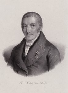 Karl Ludwig von Haller, schweizisk jurist (gravyr) av Swiss School