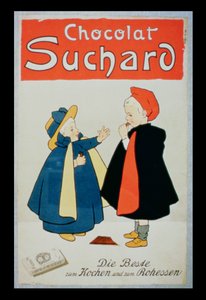 Affisch som annonserar Suchard Chocolate