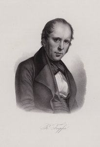 Rodolphe Topffer, schweizisk lärare och konstnär (gravyr) av Swiss School