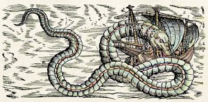 Sjöodjur, illustration från "Historiae Animalium" av Conrad Gesner av Swiss School