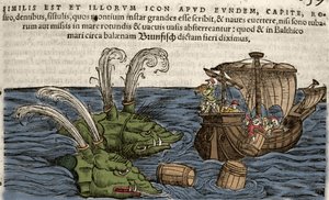 Havsmonster, illustration från 