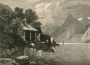 Tells Chapel on the Tellenplatte, Bay of Uri av Swiss School