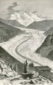 Gornerglaciären och Monte Rosa av Swiss School