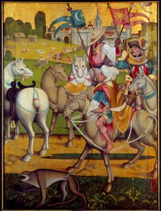 The Riding of the Magi Kings Målning av den schweiziska skolan. 1460 ca. Dijon, Museum of Fine Arts av Swiss School