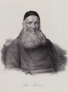 Theodosius Florentini, schweizisk präst och social reformator (gravyr) av Swiss School