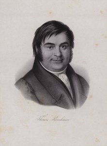 Thomas Bornhauser, schweizisk teolog (gravyr) av Swiss School