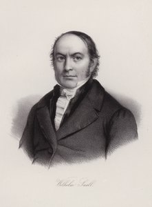 Wilhelm Snell, schweizisk professor och politiker (gravyr) av Swiss School
