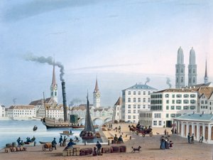 Zürich, 1800-talet. av Swiss School