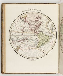 Karta över det västra halvklotet, illustration från "A journal of a voyage to the South Seas: in His Majesty