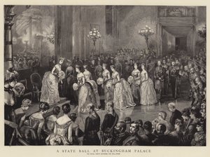 En statsbal på Buckingham Palace av Sydney Prior Hall