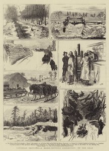 Canadian Sketches, en älgjaktsexpedition, på vägen