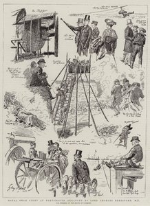 Naval Sham Fight i Portsmouth arrangerad av Lord Charles Beresford, MP
