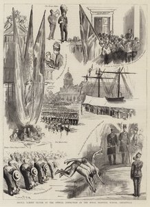 Prins Albert Victor vid den årliga inspektionen av Royal Hospital School, Greenwich av Sydney Prior Hall