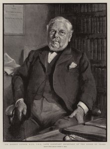 Sir Robert Giffen, KCB, FRS, senare biträdande sekreterare vid handelsstyrelsen av Sydney Prior Hall