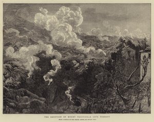 Utbrottet av Vesuvius, en lavatorrent