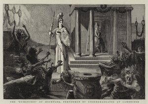 The Eumenides of Aeschylus, utförd av studenter vid Cambridge av Sydney Prior Hall