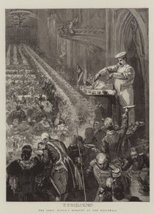 Överborgmästarens bankett i Guildhall av Sydney Prior Hall