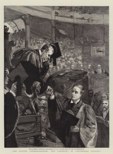 The Oxford Commemoration, Ceremony of Confering Degrees av Sydney Prior Hall