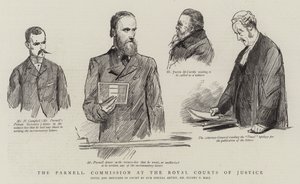 Parnellkommissionen vid Royal Courts of Justice av Sydney Prior Hall