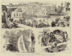 The Royal Entry into London, Vad vi såg från Horse Guards tak av Sydney Prior Hall