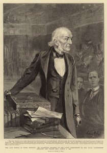 Det sista talet som premiärminister, herr Gladstone, talade om Lords