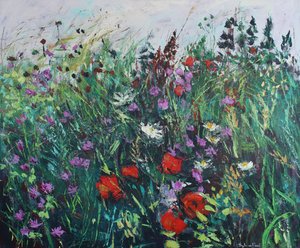 Wild Flower Meadow av Sylvia Paul