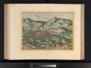 Utsikt över staden Málaga Málaga (titel på objekt) av Symon Novelanus (possibly)