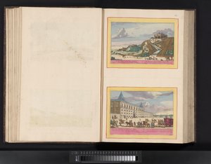 Kust nära Lissabon med städerna Cascais och Bélem Cascais (...) (titel på objekt) av Symon Novelanus (possibly)