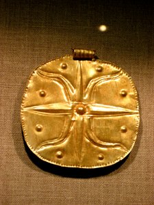 Palestinsk-syriskt hänge från Kanaan, ca 1750 f.Kr. (guld)