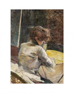 Väntan (ca 1887) av TOULOUSE LAUTREC