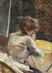 Väntan (ca 1887) av TOULOUSE LAUTREC