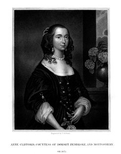 Lady Anne Clifford, grevinna av Dorset, Pembroke och Montgomery, 1825.