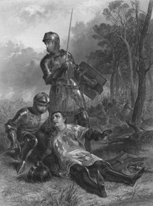 Jarlen av Warwicks död, kung Henrik VI, c1870