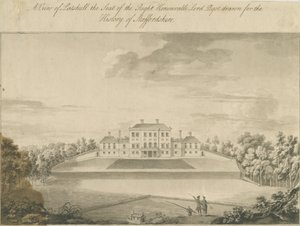 Patshull House: sepiatvättteckning, nd [sent 1700-tal]