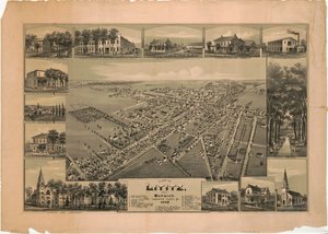 Utsikt över Lititz och Warwick, Lancaster County, PA: 1887 av T. M. Fowler