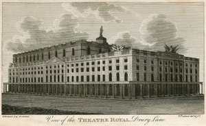 Utsikt över Theatre Royal, Drury Lane, London